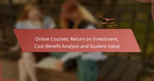 Online Courses: Return on Investment, Cost-Benefit Analysis and Student Value